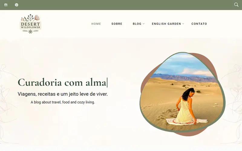 Captura de tela do projeto Desert Wildflower